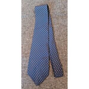 Jeffrey Banks Tie 70s 80s 90s Y2K John Spruance Blue Red White 3.25 Wide 57 Long